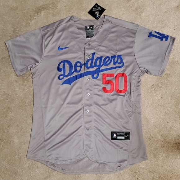 gray dodgers jersey